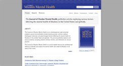 Desktop Screenshot of journalofmuslimmentalhealth.org